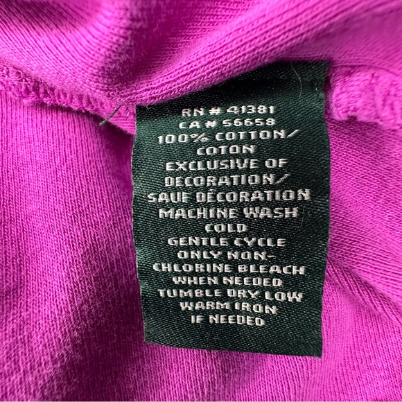 Lauren Ralph Lauren Womens Cotton 3/4 Sleeve Top Relaxed Modest Comfy Leisure L - Picture 9 of 9